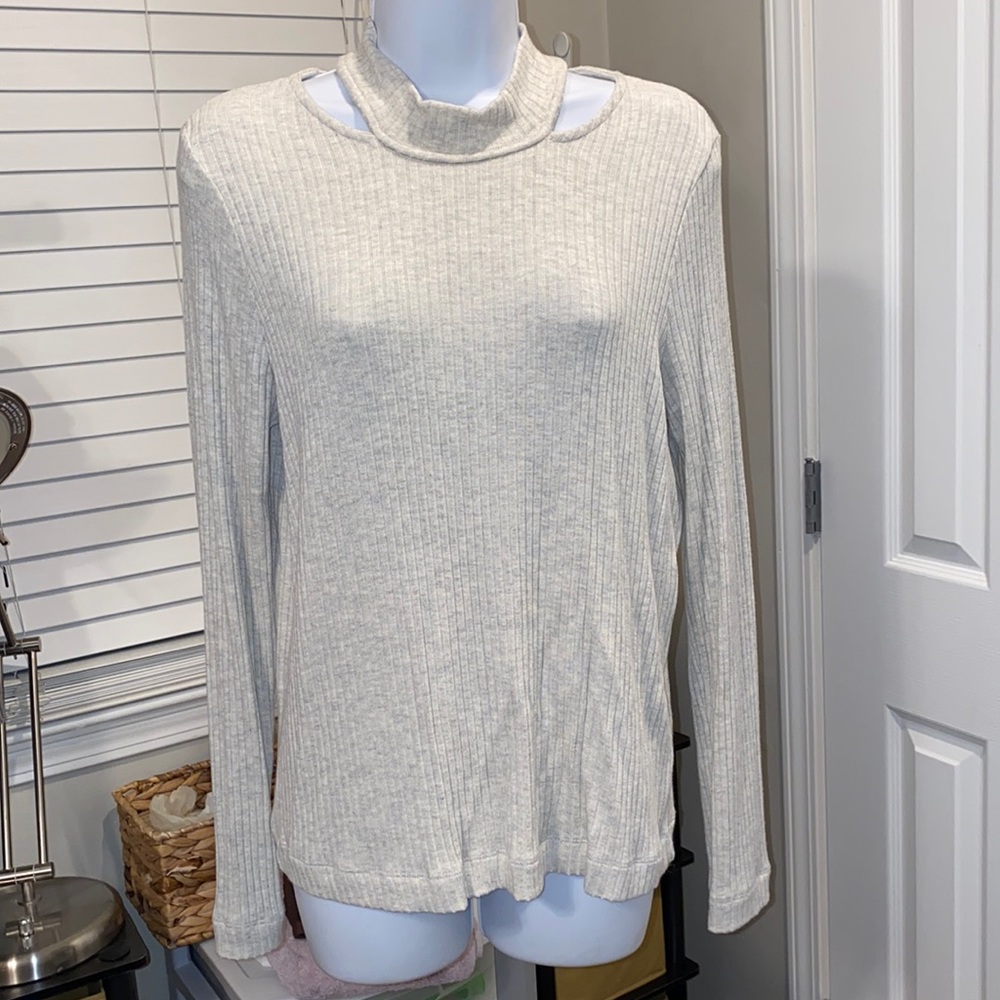 New Women’s Splendid tan long sleeved lightweight top, shirt, blouse, sz m